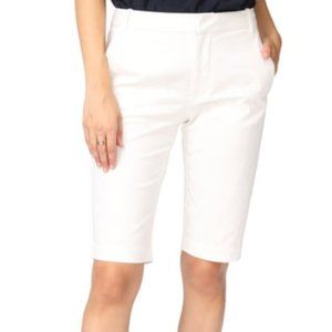 NY & Co. White Bermuda Shorts